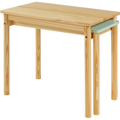 Scrivania/postazione di lavoro estensibile per bambini 60 x 38 x 51,5 cm Verde menta 030009053