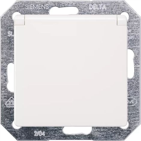 Siemens Indus.Sector Delta i-system titanweiß Schuko-Steckdose 5UB1915 (1/2)