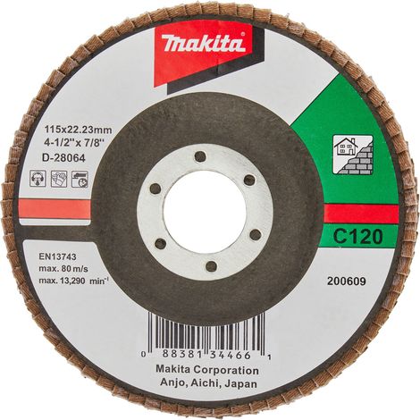 MAKITA D-28064 Flap disc C120 115mm x 22.23mm x 120g
