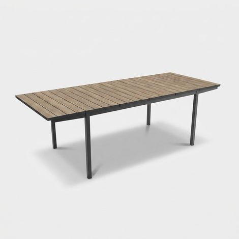TAVOLO KETER PORTO NOVA ESTENSIBILE 160-240 CM EFFETTO LEGNO DA GIARDINO (07192) (1/2)