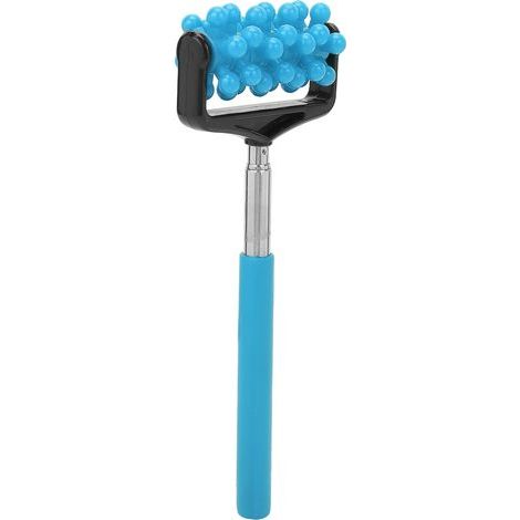 Bâton de Massage Télescopique pour le Dos - Rouleau de Détente Musculaire Homme Femme - Anti Douleur Portable Bleu (1/5)