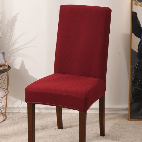 Housse De Chaise - Élasthanne Jacquard - Universelle Pour Chaise Salle À Manger - Lavable En Machine - 4 Pièces (1/5)
