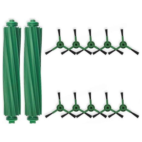 Pièces détachées pour aspirateur combiné iRobot Roomba 205 / Plus 405 / Plus 505 : rouleau principal et brosses latérales. (1/5)