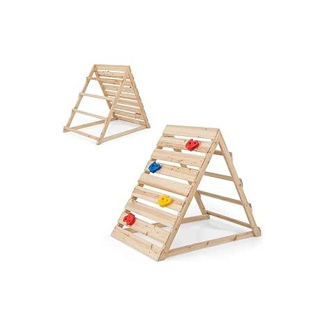 Wooden Climbing Toy with Colorful Climbing Rocks & Climbing Ladders (1/5)