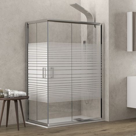 Box doccia 120X90 cm serigrafato altezza 180cm K410 kamalu