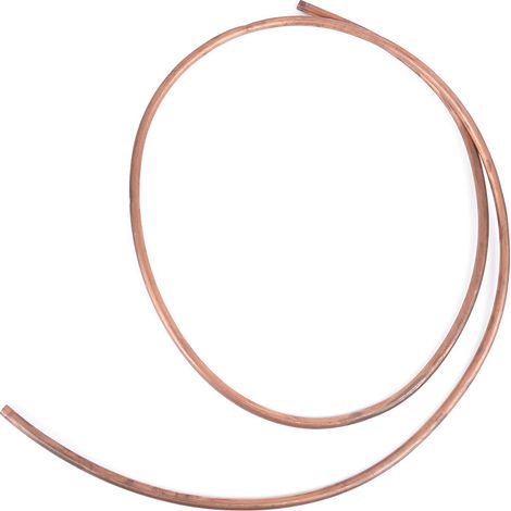 Tuyau en cuivre C1100 T2 2 m, flexible spiralé pour climatiseurs et réfrigérateurs, diamètre extérieur 10 mm / diamètre intérieur 8 mm (1/5)