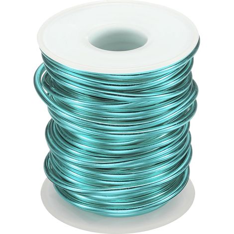 Fil Pour Bonsaï Anodisé Aluminium Rouleau 3mm/9 Gauge Bleu Clair (1/5)