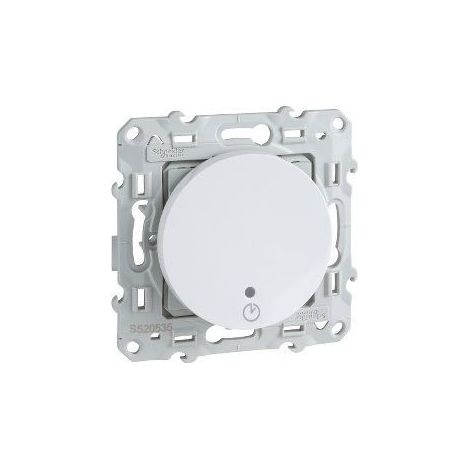 Schneider S520535 Interruptor temporizado blanco 1840 W/VA, con garras sin montar, Odace