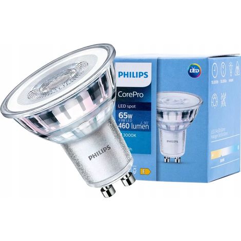 Ampoule led corepro philips clagu1065830g2-gu10 4,9w 3000k