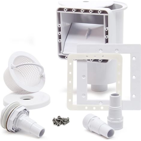 Set Écumeur et Buse d'entrée pour Piscine Skimmer intégré et Grand Panier Récupération saletés