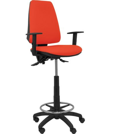 Taburete Elche S bali naranja oscuro brazos regulables (1/2)