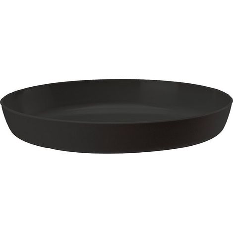 Soucoupe en plastique pour pot d'azalée 14 cm, noir anthracite (1/3)