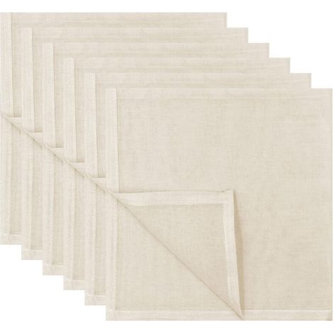 Pack de 6 Oeillet de Chiffons, de Fromage en Tissu 50 x 50 cm en Coton de Tissu filtrant de l'effort, de la Gaze Tissu Densité de 100 Machine coton à Fromage pour Fromage Maison, Jus de Fruits, Puddin (1/5)