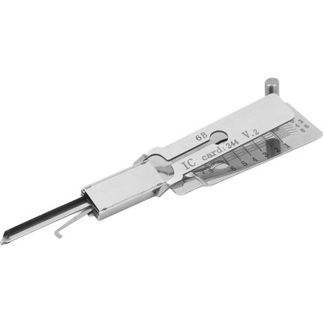 Einkopfiger, 6-reihiger 2-in-1-Edelstahl-Handdecoder für den zivilen Gebrauch mit Abhörhaken. (1/5)