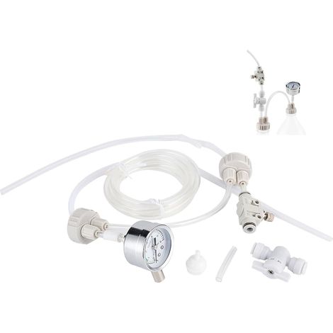 Système De Co2 Pour Aquarium Blanc Kit Complet De Réservoir De Co2 Pour Aquarium Planté Système Tube Valve Jauge Kit De Bouchon De Bouteille (1/5)