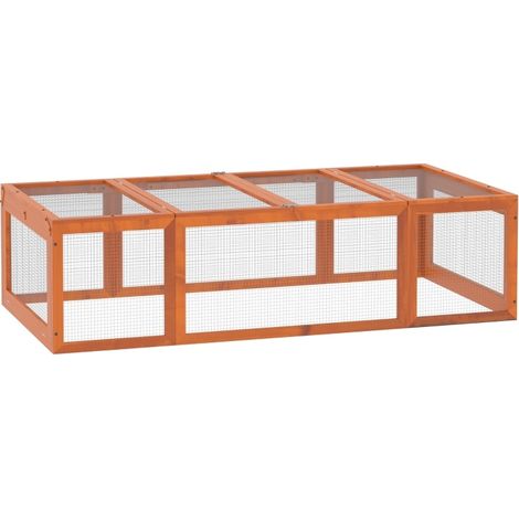 Recinto da esterno per piccoli animali in legno con tetto apribile MODENUIT (1/3)