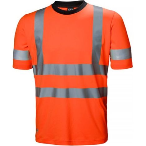 Camiseta de alta visibilidad flúor tejido elástico Addvis Tee Helly Hansen XS Naranja fluor (1/2)