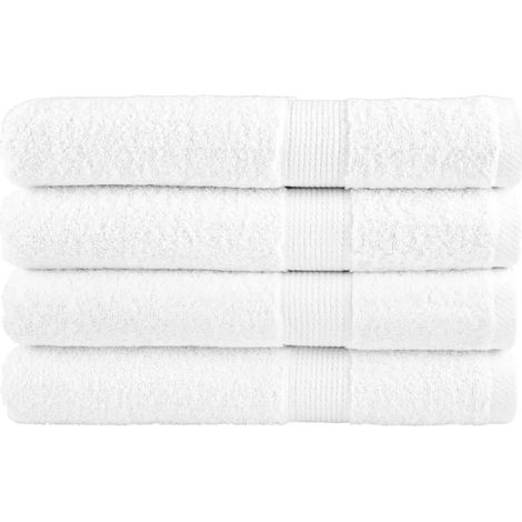 Premium Handtücher SOLUND 4 Stk. Weiß 100x200 cm 600 g/m² (1/5)