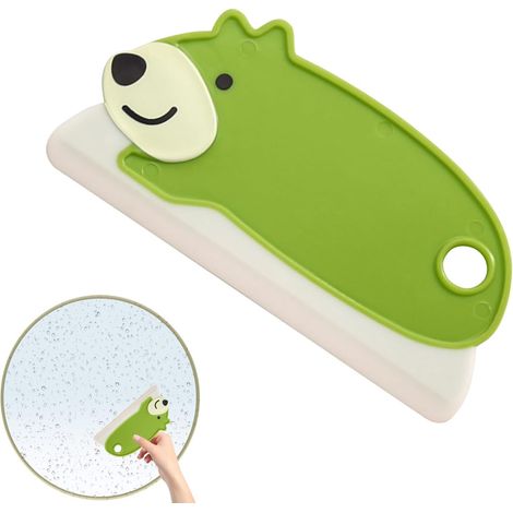 Raclette à vitre pour vitres ou carrelage , mini en forme d'oiseau salle de bain , silicone plan tra (1/5)