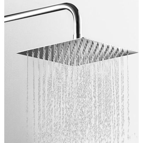Wassersparender Regenduschkopf quadratisch 30 cm Duschsystem mit hohem Wasserdruck Hautfreundlicher Duschkopf Moderne Regendusche Wassersparender (1/5)