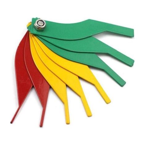 1 pz Calibro di spessore Calibro di spessore Strumento per auto Strumento di misurazione Pastiglie freno Metal detector Ricambi auto Sistema di colori casuali (1/4)