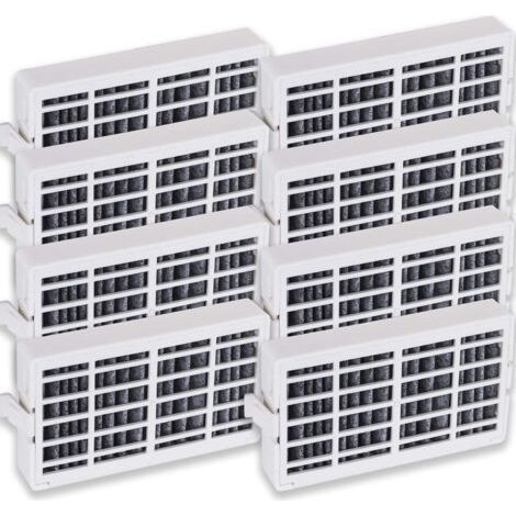 FENOPLASTICAutilisé pour W10311524 Lot de 8 filtres à air de rechange pour réfrigérateur Whirlpool & KitchenAid Remplace AIR1, W10315189, W10335147 (1/5)