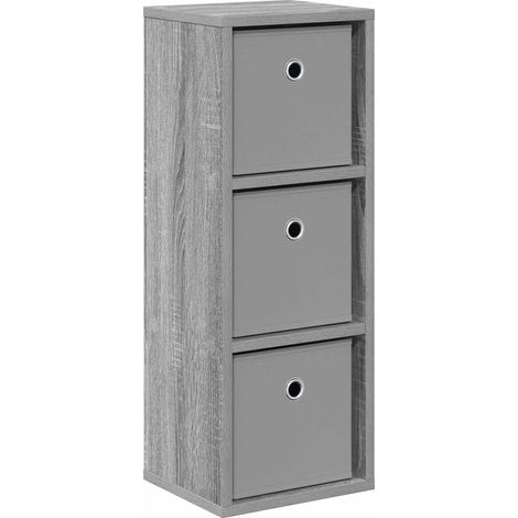 Sideboard with Drawer Grey Sonoma 25.5 x 22 x 69.5 cm vidaXL