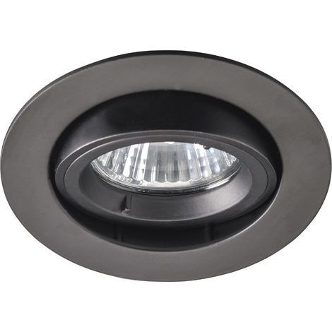 Spot BE BETTER - 1/4 de tour GU10 rond orientable, noir IP20 - EUROPOLE - 2415