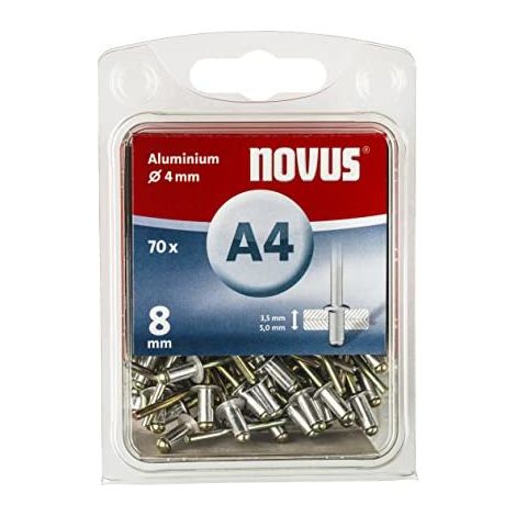 NOVUS Blindniete A 4 X 8 ALU 70ST (1/5)
