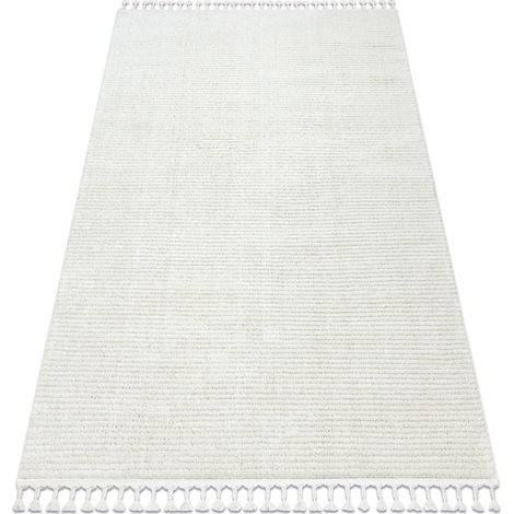 Tappeto SEVILLA PC00B strisce bianca Frange berbero marocchino shaggy white 80x150 cm