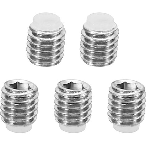 5 Paquet M5x5mm Nylon Pointe Sans-tête Vis 304 Inox Acier (1/5)