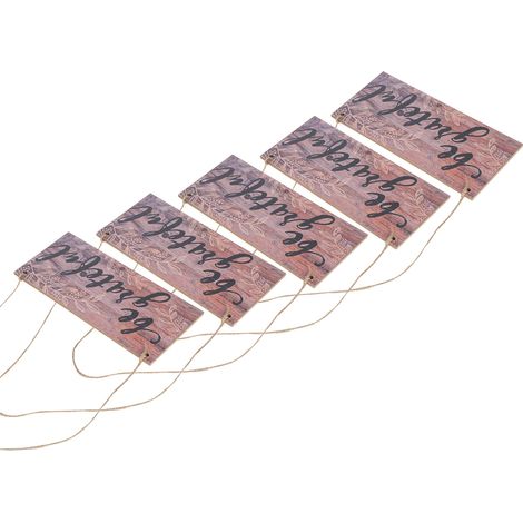 Ensemble de 5 Panneaux en Bois pour Décoration Murale Porte Magasin Événement Fête (1/5)