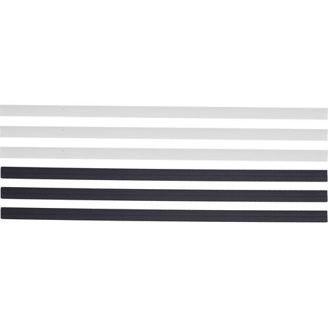 Support mural pour dosettes de café, fixation sous meuble, rangement vertical ou horizontal, bandes PVC, 3 noires + 3 blanches (1/5)