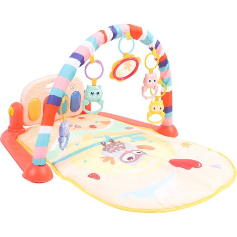 Tapis d'éveil pour bébé avec musique et lumières, jouet musical à piles, pendentif pour l'éveil et les moments passés sur le ventre. (1/5)