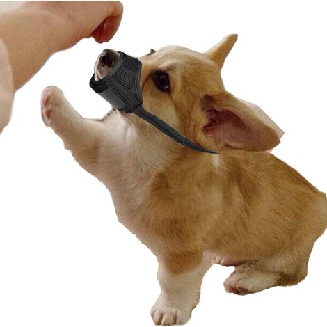 Small Dog Muzzle Durable Nylon Dog Training Muzzles Anti Bark Muzzle for Small Dogs Breathable Mesh Soft Chihuahua Muzzles Puppy Mask Prevent for Barking Biting Soft Mask for Dogs(S)