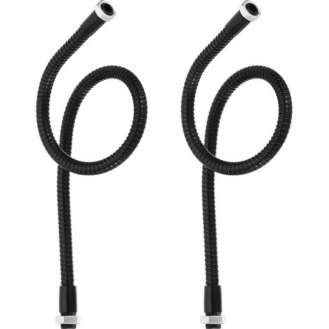 2 Pièces Tuyau Universel à Col de Cygne de 15,7" pour Lampe Noir (1/5)