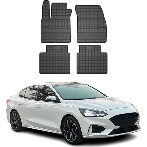 OMAC Tapis de Sol pour Ford Focus mk4 2019-2025 Caoutchouc Noir (1/5)