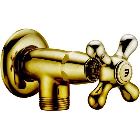 Iiris-viola miscelatore rubinetto bronzato snodo con attacco a muro 1/2"G con attacco inferiore 3/4"G IRV206BR (1/2)