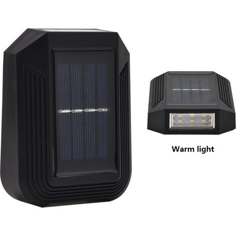 Lampe Solaire Murale - 6 LED - Capteur De Mouvement - Étanchéité IP65 - Pour Clôture Mur Jardin Porche - 1 Pièce (1/5)