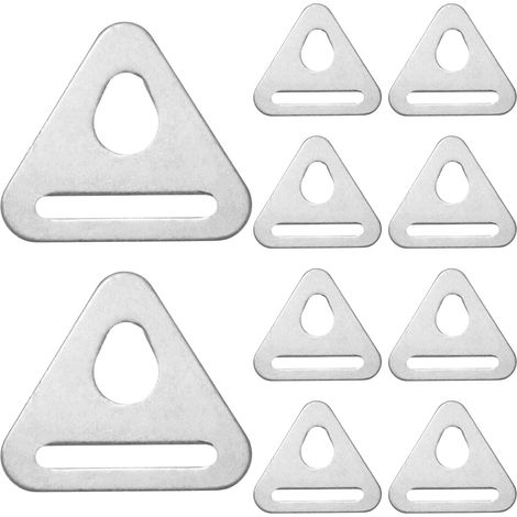 10 pièces Boucle triangulaire pour tendeur de hauban de tente- Triangle pour tente, camping, randonnée, pique-nique et activités de plein air (1/5)