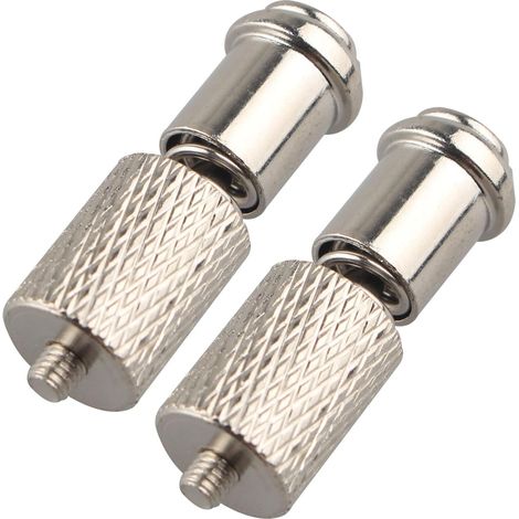 2 Pièces Vis Universelle de Changement de Pied de biche Pince à Ressort pour Machine à Coudre Accessoire de Remplacement Robuste et Résistant à la Rouille (Rayures Diamantes) (1/5)