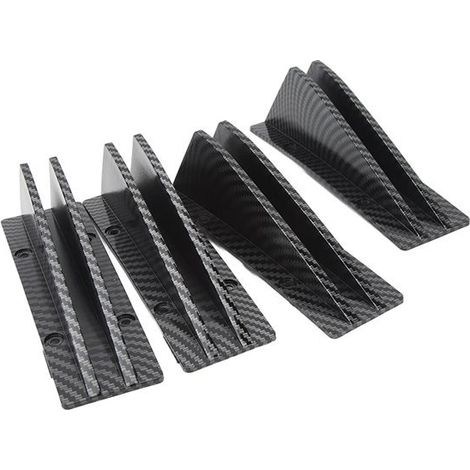 set of colors: carbon fiber material: plastic universal rear spoiler for cars, rear bumper bottom. (1/5)