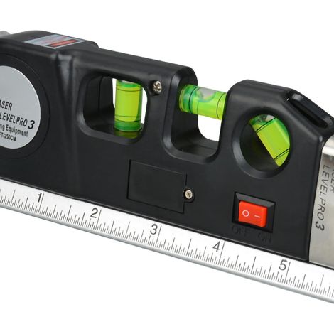 Niveau laser à bulle numérique avec ruban mesure infrarouge, outil de mesure de précision pour menuiserie et bricolage, niveau à bulle laser portatif (1/5)
