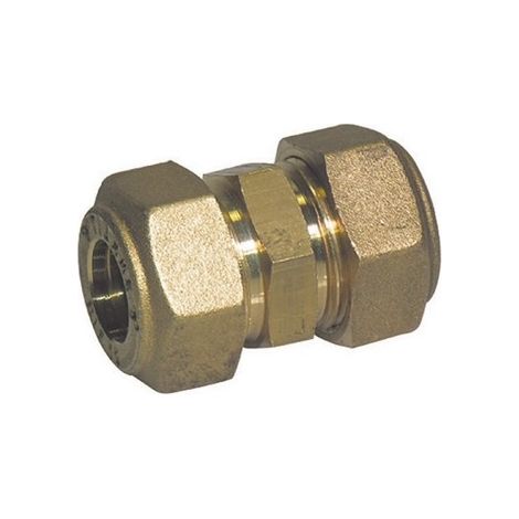 RACCORDO DIRITTO INTERMEDIO DOPPIO O-RING TIEMME GAS Misura: 12 -CONF