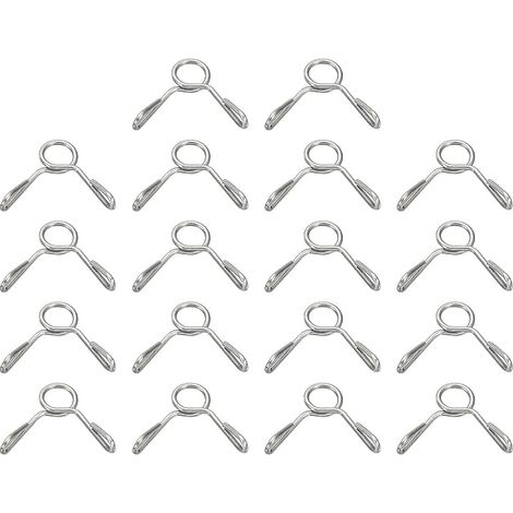 Colliers Pour Tuyau De Ligne De Carburant, 30Pcs 4mm ID 4.8mm Max. ID 304 Acier Inoxydable Tuyau D'Eau Tube D'Air Ressort Colliers Pour Moto Scooter ATV, Argent (1/5)