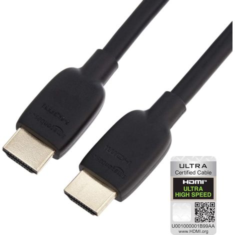 Câble HDMI, certifié Ultra-Haut débit 48 Go/s, 8K@60Hz, 4K@120Hz, fiches plaquées Or, Compatible Ethernet, 0.9 m, Noir (1/5)