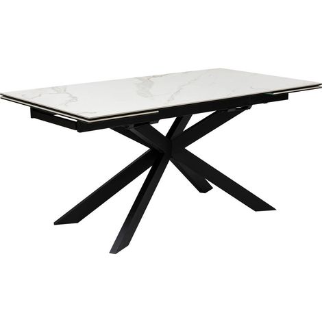 Ausziehbarer Esstisch Boot weiß 160x90x76cm - Atmosphera créateur d'intérieur