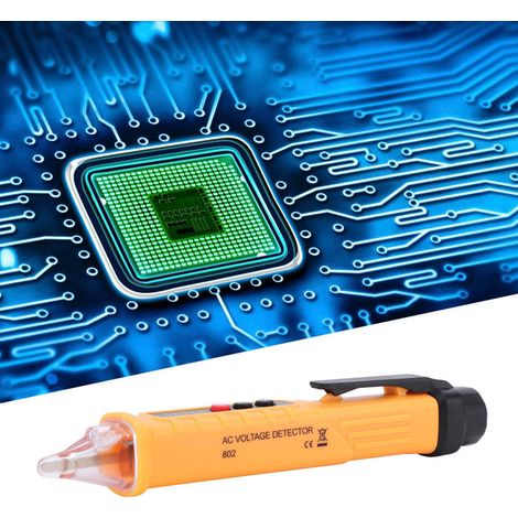 Stylo testeur de tension électrique haute précision 802, détecteur de tension 48-1000V/12-1000V (Jaune) (1/5)