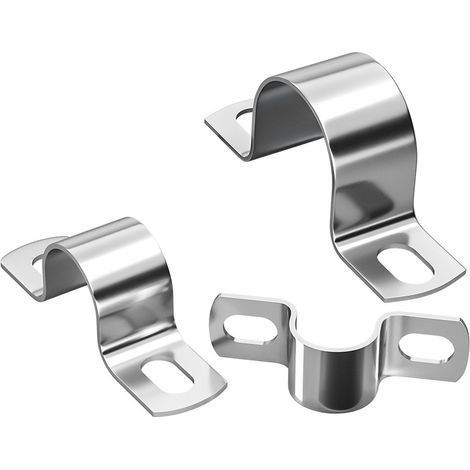 Collier de serrage robuste en acier inoxydable, diamètre 21 mm, pour fixation de tuyau/tube – 10 pièces (1/5)
