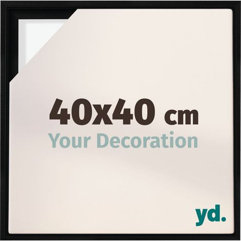 Your Decoration - Cadre flottant - Noir Mat - Cadre en caisse américaine pour toile sur chassis - MDF - Lyon (1/5)